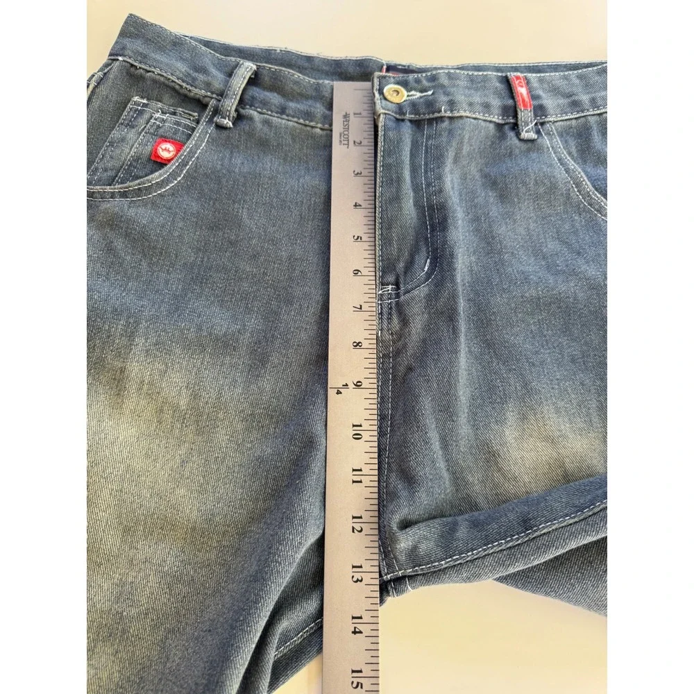 Y2K JNCO Graffiti Collection Jeans Mens 33x29 Blue Vintage Wide Leg Baggy Denim